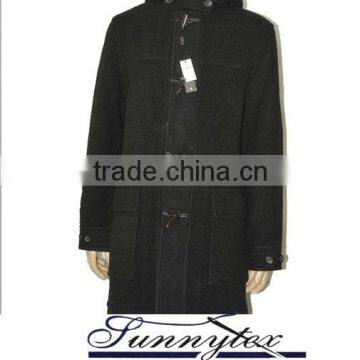 Sunnytex New OEM Western style high quality winter warm outdoor men pea coat