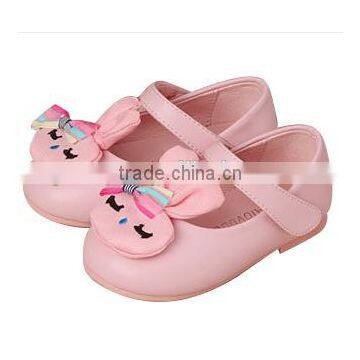 2016 Spring style cartoon rabbit kids flat shoes