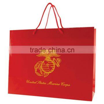 Color Gloss Laminated Eurotote Shopping Bag - Features Cardboard Bottom, Dimensions Are 13" x 5" x 10" and Comes With Your Logo. photo-2
