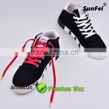Attractive Heavy-Duty Waxed 7mm Width Flat White Laces for Trekking Walking Hiking Work Cross-Country Shoes - All Size photo-6