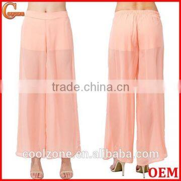 New look sheer wideleg pretty chiffon palazzo pants with short lining