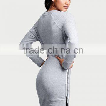 2016 Fashion Comfortable Ladies Plain Sweatshirt Dress photo-3