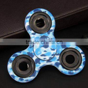 Painted LED Lights Light Fingertips Gyro Flashing Light Fingertips Three Leaf Camouflage Gyro Finger Luminous Decompression photo-5