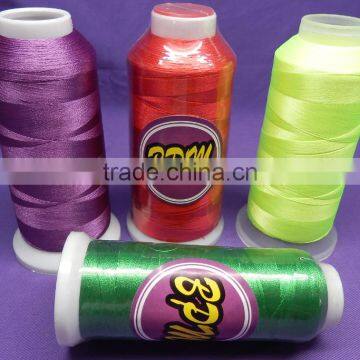 wholesale rayon /polyester embroidery thread 120D/2