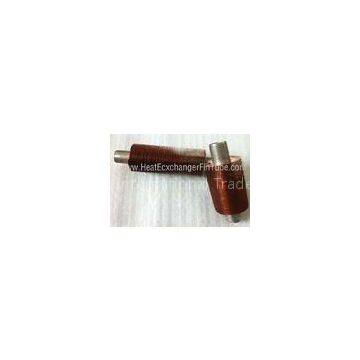 A789 UNS2205 Duplex SS & Cooper Fin Tube , OD1'' X 8FPI Grooved G Type