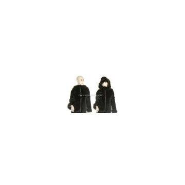 Sell Rabbit Fur Coat with Fox Trimming