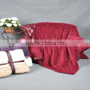 ultra soft&warm fashion embossed quilt
