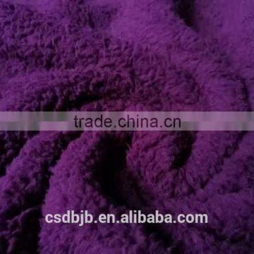China Factory Hot Sell 100% Polyester Violet Throw Sherpa Blanket photo-2