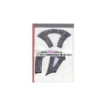 311 Shoes Rhinestuds Octagon Studs Iron on Hot-fix Heat Transfer Design 1