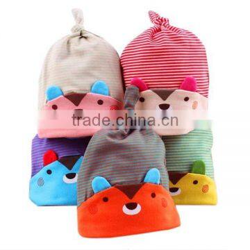 new design cute bear knitted kids cotton hat