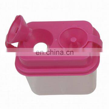 Double barrel plastic cup, 12x8x9cm Plastic Paint Cups with lid