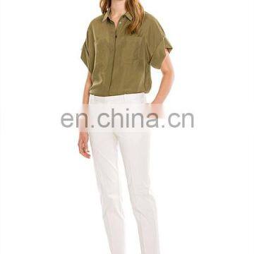 Latest Women Casual Relaxation Cheap White Long Pants