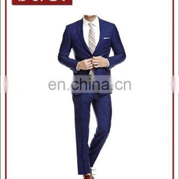 Wholesale Men Royal Blue Twill Coat Pant Men Suit