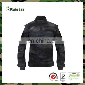 Military Camo Airsoft Combat Suit Black Uniform