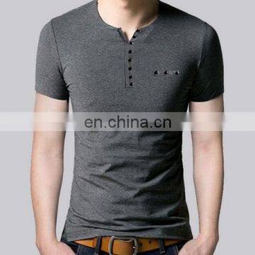 2016 Best-Selling 100% Cotton Material Basic Plain Round Neck Mens Clothing Tshirt