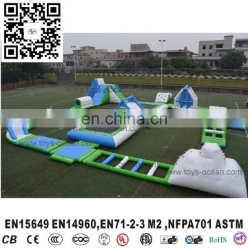 new design 29x27m giant inflatable floating commercial water park