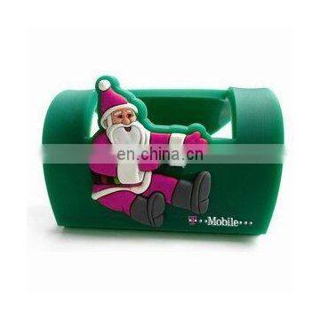 Christmas soft pvc gift mobil hand