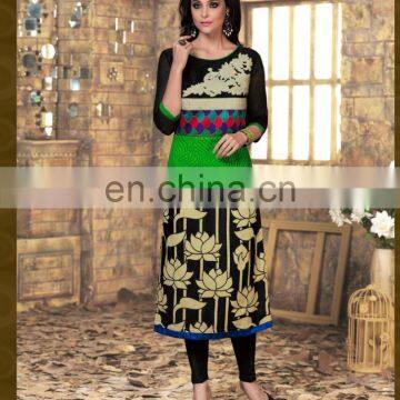 Latest Green Color Designer Kurti