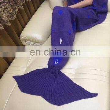 Hot Sale Winter Custom Printed Cheap Wholesale New Design Mermaid Tail Blanket photo-3