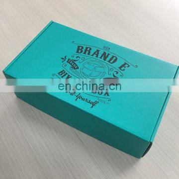 100% custom teal shipping box wholesale packaging