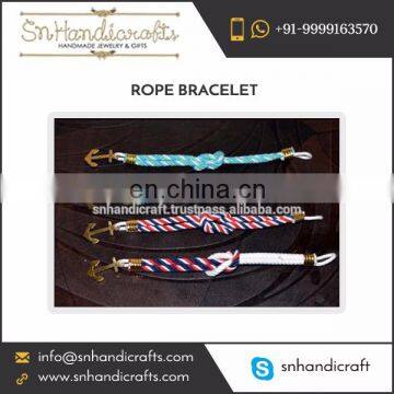 Different Color and Pattern Silk Rope Bracelet at Low Market Price