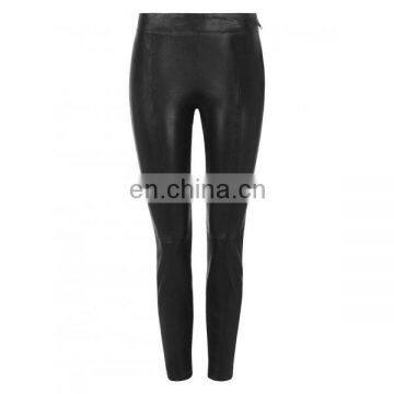 wholesale stretch women sexy black leather leggings for women