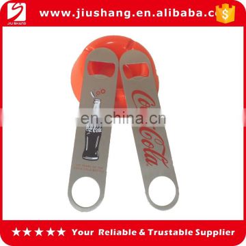 branded blank metal beer bottle opener with two sides logo