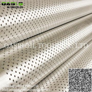 API perforated screen pipe, galvanized screen pipe for deep well drilling