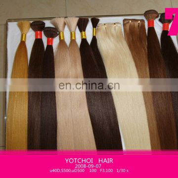 Hot sale factory cheap price high quality 100% human remy colored bundle hair