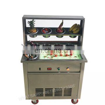 Roll Flat Pan Thailand Fry Ice Cream Machine/ Flat Pan Fry Ice Cream Machine