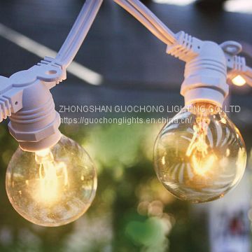 Outdoor commercial weatherproof string light