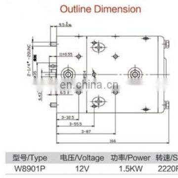 12V High Torque Electric Car dc Motor 1500w photo-4
