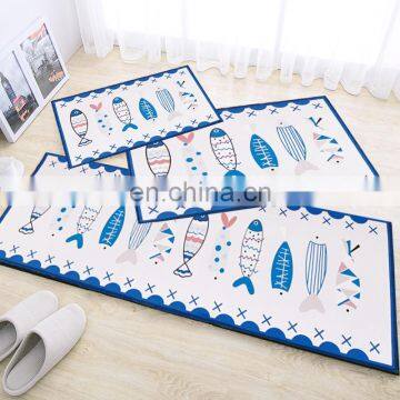 Printed Floor Area Rugs Personalized Design Doormat Kitchen Anti Fatigue Mat