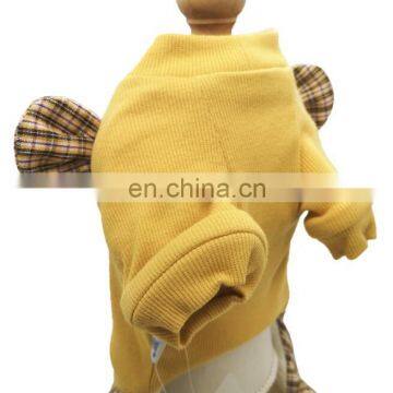 2020 Autumn Winter Pet New Dog Lovers Outfit Embroidered Cat Four Legs Winter Coat Teddy Bear Puppy Cotton Clothing