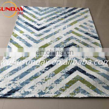 Machine Knitted Shaggy Rug With Micro Fiber photo-4