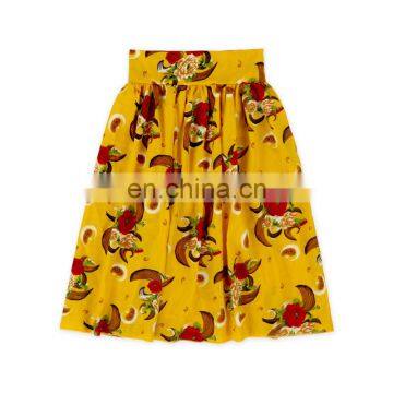Custom Baby Girls Petal Skirts Colorful Prints Fabric Children Girl Maxi Skirt photo-2