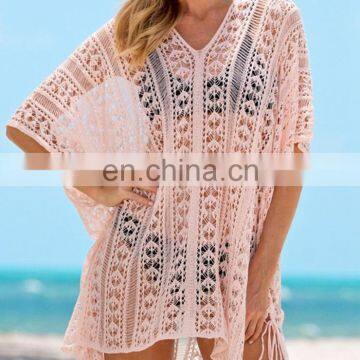 Plus size Сексуальный пляжный купальник-кавер-ап, трикотажная купальник-кавер-ап, палео-туника для пляжа, сарафан-кавер-ап для женщин на пляже, купальник-кавер-ап photo-4