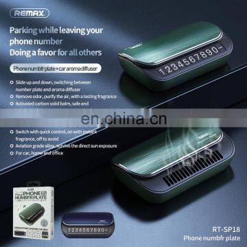 Remax 2020 Hot Seller Privacy Protection Temporary Parking Number Plate With Car Fragrance photo-5