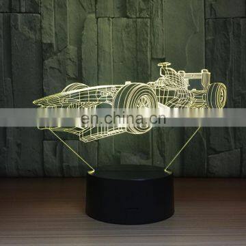 7 Colors Changing Creative Gifts Car Modelling 3D Led Table Lamp Usb Touch Button Vehicle Night Lights Kids Decor