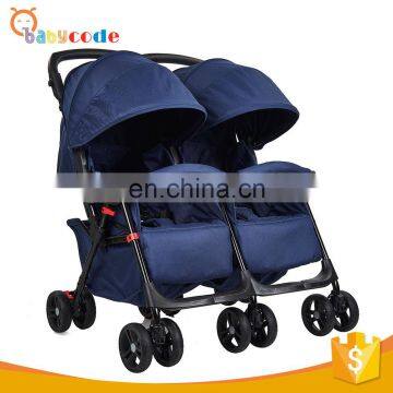 factory luxury portable fold double twin strollers with EN1888