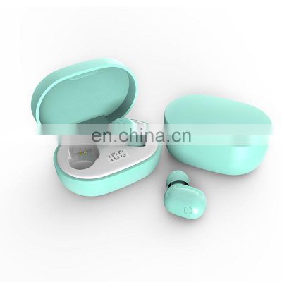 B171 Green Color  Wireless Audifono Headphone Mini Air Dots Eardots Led Power Display Tws Bt 5.0 Earphones