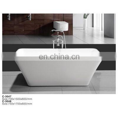 Proway Bathtub indoor GF-3048 small wisdom matt black mini bathtub with seat