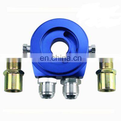 Auto Accessories Sandwich Panel, Rear Thermostat, With 10 Accessory M20*1.5 and 3/4-16 Oil Filter Sandwich Adapter