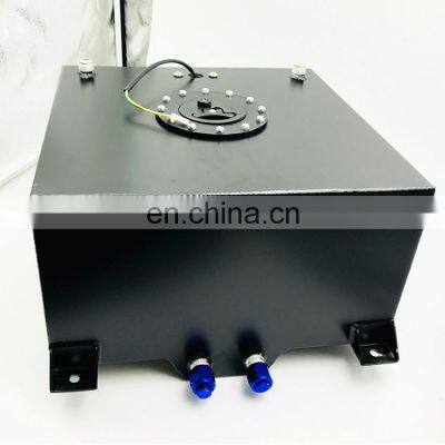 8 GALLON 30.5L POLISHED ALUMINUM RACING/DRIFT FUEL CELL GAS TANK W/ LEVEL SENDER