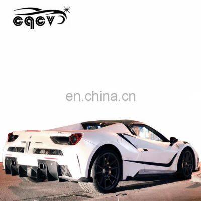 Body Kit for Ferrari 488 in Misha Style Front Bumper Rear Bumper Hood Carbon Fiber Front Lip Rear Lip Side Skirts Fenders photo-5