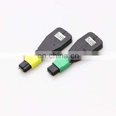 DYS Fiber Optic MTP MPO Attenuator Patch Cord Male APC 12F 24F core 3dB 5dB 10dB 15dB