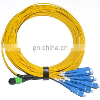 40G Single Mode Female MPO/MTP breakout SC Fiber Optic Patch Cord