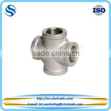Threaded cross Class 150 conform to ASTM A351 cast pipe fitting