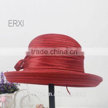 2015 Fashion Style Women's Red Chuch Straw Hat Cheap photo-2