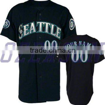 Promotional Blank Black Custom Infant Wool Baseball Jersey With Oem Service photo-2